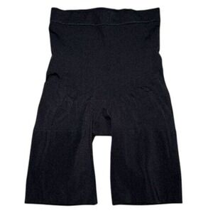 Spanx High Rise Shapewear Womens‎ XL Booty Scrunch Shorts Black Tummy Control